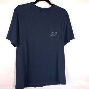 Vineyard Vines Front Pocket Graphic T-shirt in Blue